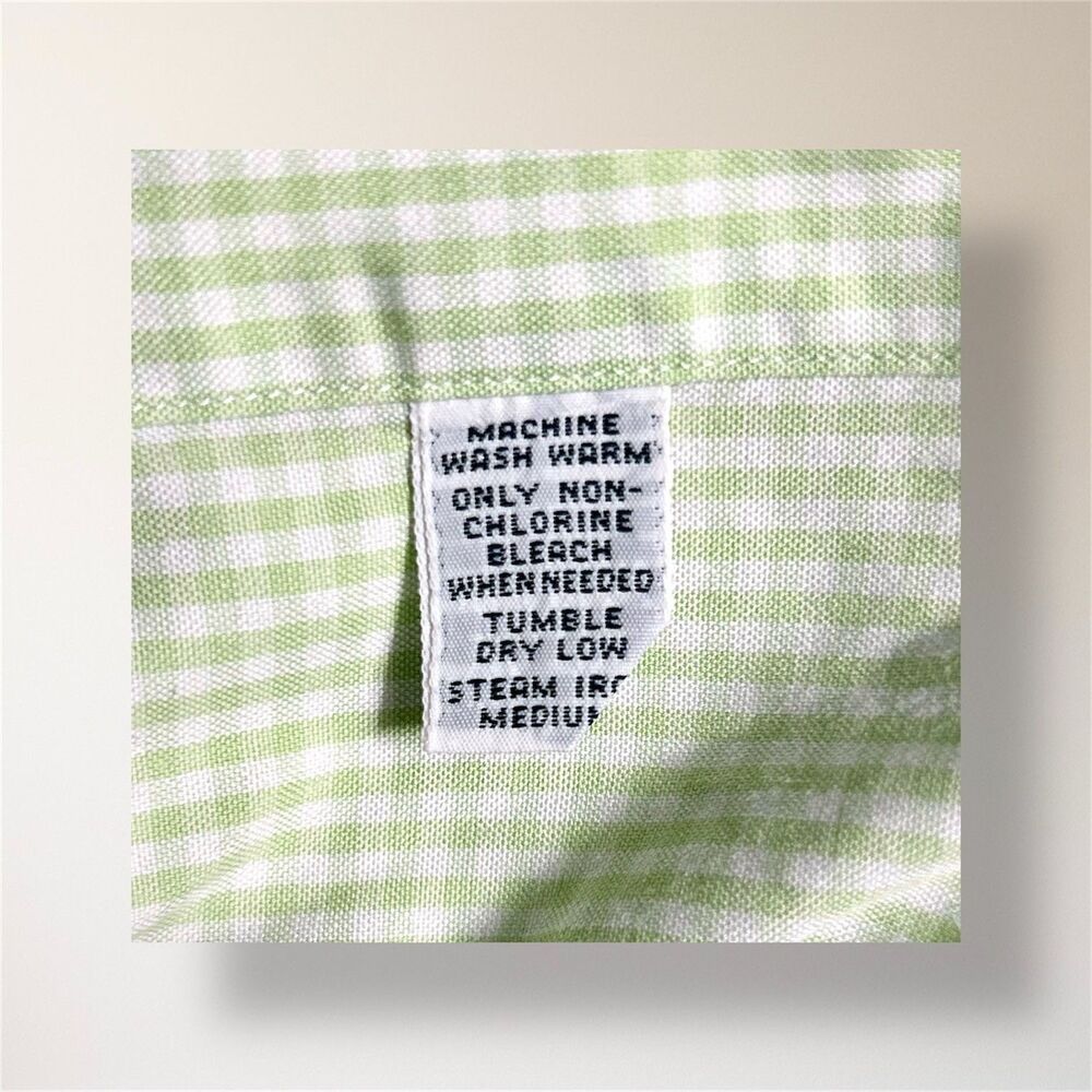 Ralph‎ Lauren Tilden Golf L Green White Plaid Button Down Pony Long Sleeve Shirt - Picture 8 of 9